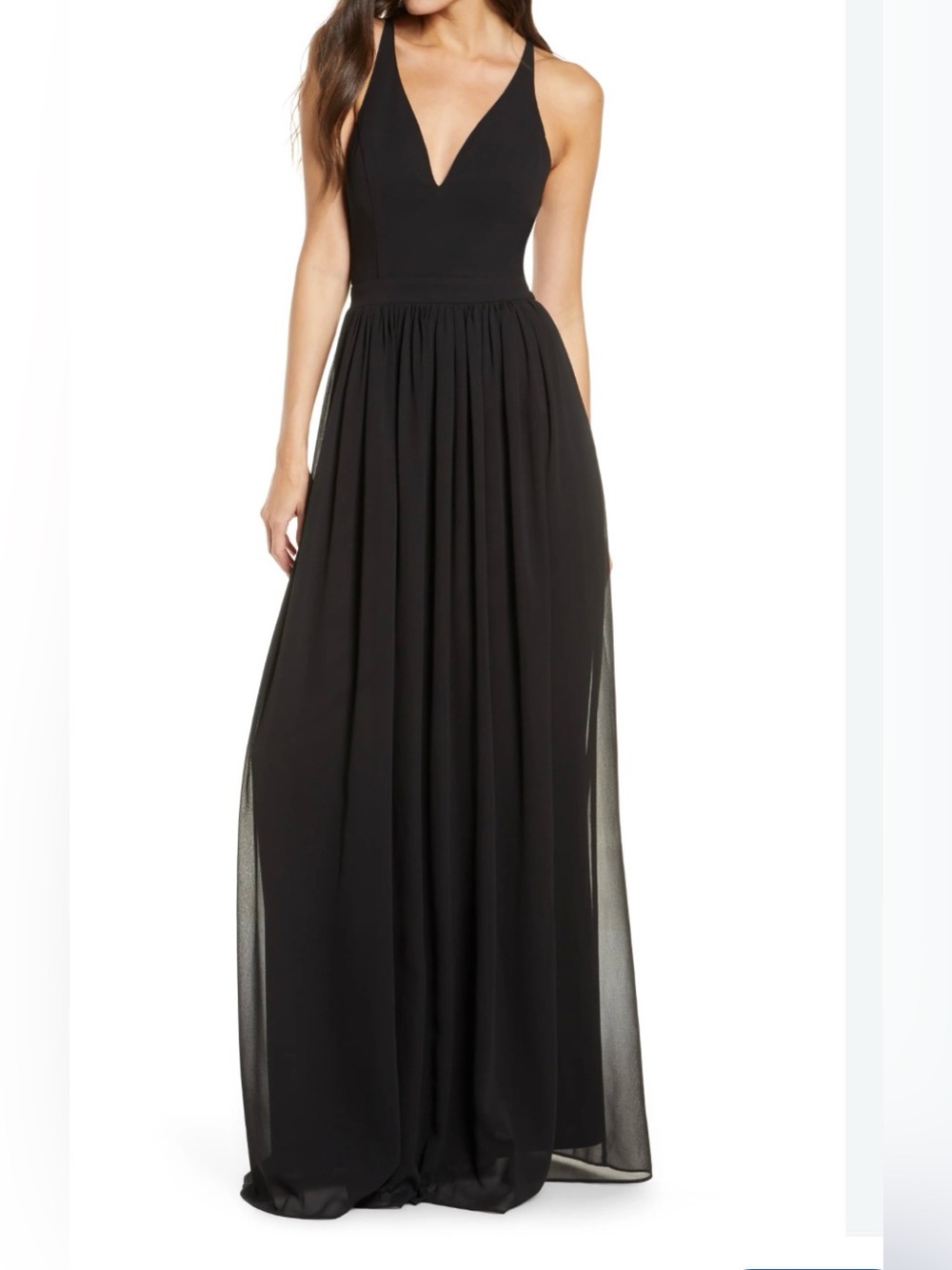 Lulus Black Lace-Back Maxi Dress - Women